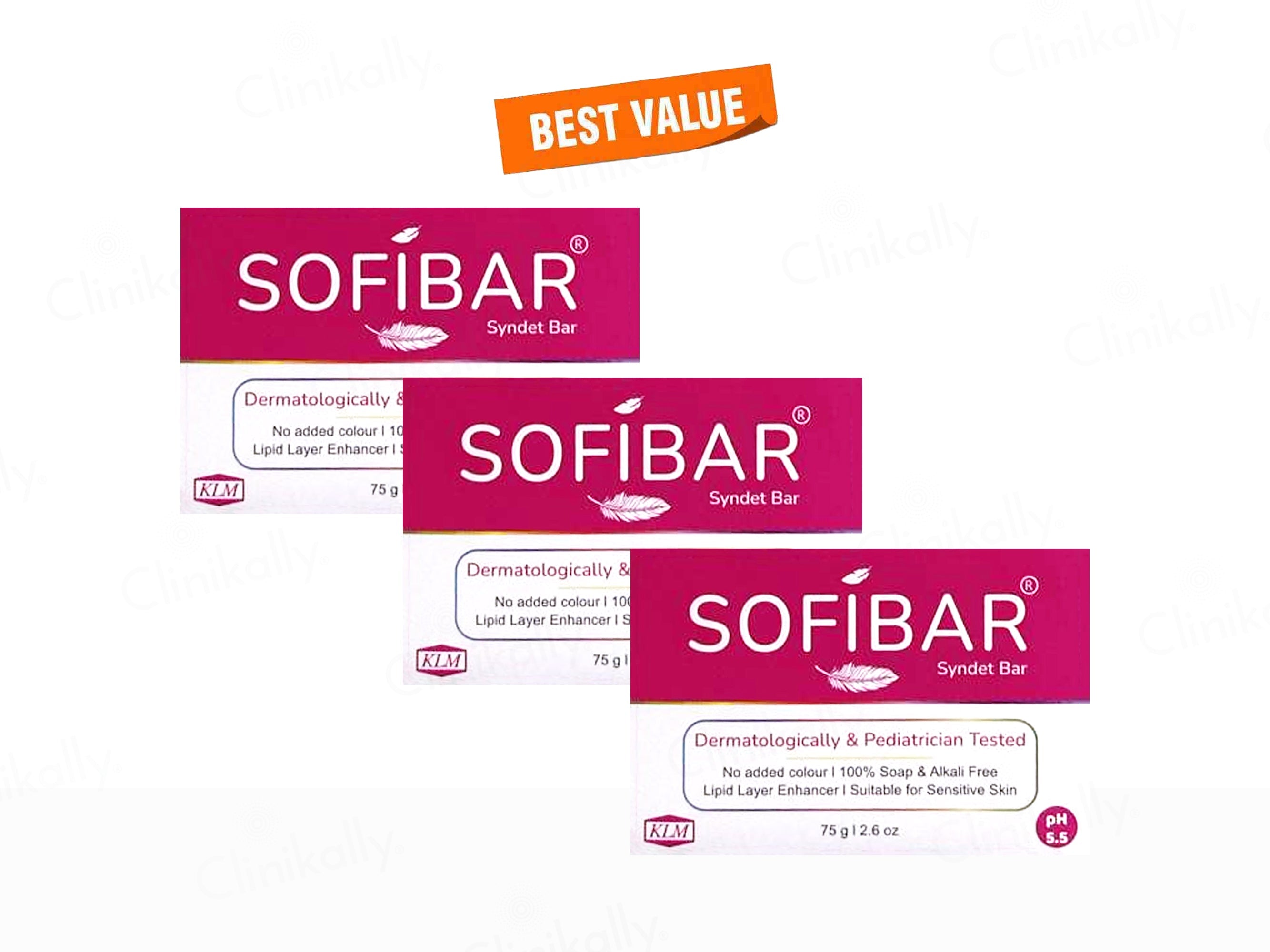 Sofibar pH 5.5 Syndet Bar
